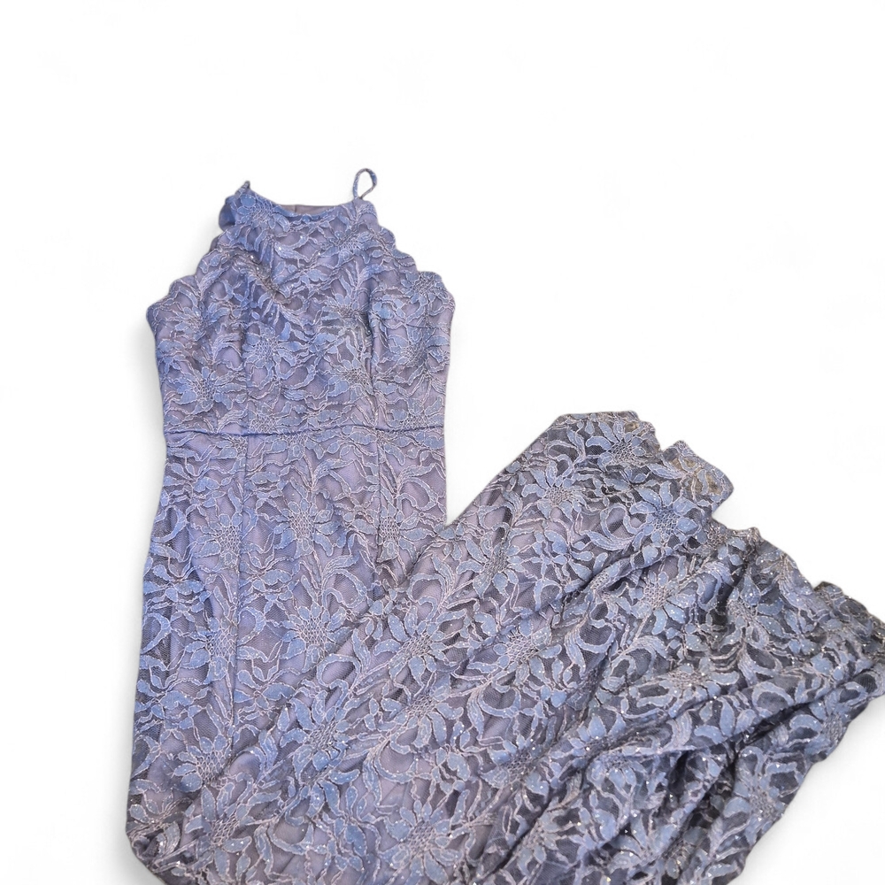 BCX Lavender Lace Trumpet Dress Size 9